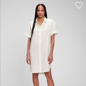 NWT Gap Linen-Cotton Shirt Dress